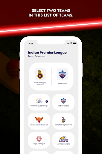 Player11 - Cricket Prediction Screen 3