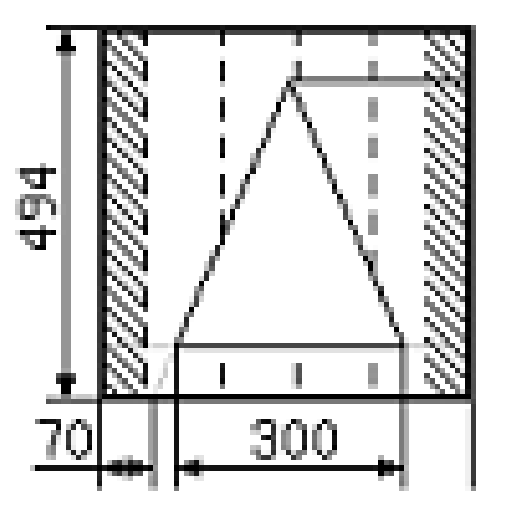 Calculation of the gable roof logo