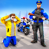 Grand Police Moto Bike City Bank Robbery Chase icon
