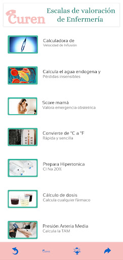 Android application Enfermería screenshort
