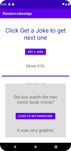 Random Jokes App Screen 3