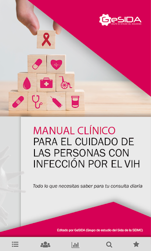 Android application Manual Clínico VIH - GeSIDA screenshort