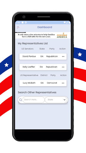 Android application My-USRepConnect screenshort