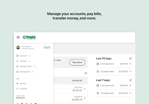 People's CU Mobile Banking Screenshot