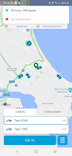 Android application Taxi Quốc Tế screenshort
