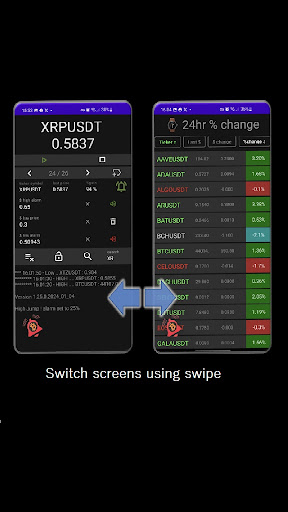 Android application Crypto Alerts Pro screenshort