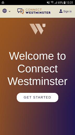 Android application Westminster Connect screenshort