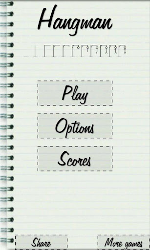 Android application Secret word - Hangman screenshort