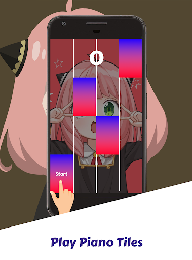 Spy X Family Game Piano Tiles