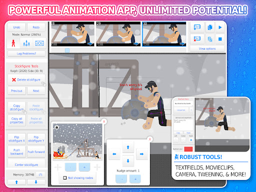 Screenshot of Stick Nodes - Animation