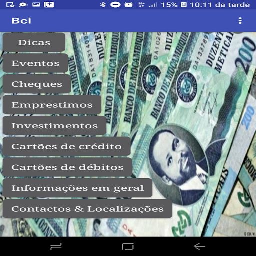 Créditos & Débitos Screen 2