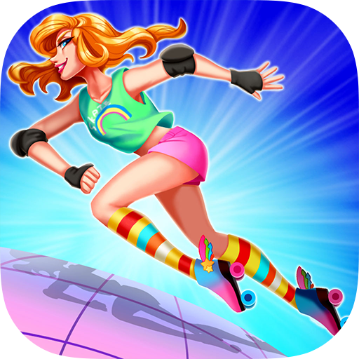 Roller Skating Girl: Perfect 1  Icon