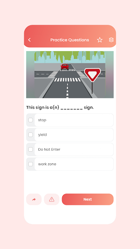 DMV California - Theory Test Screen 2