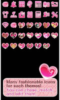 screenshot of Cute Theme Lovely Pink Hearts