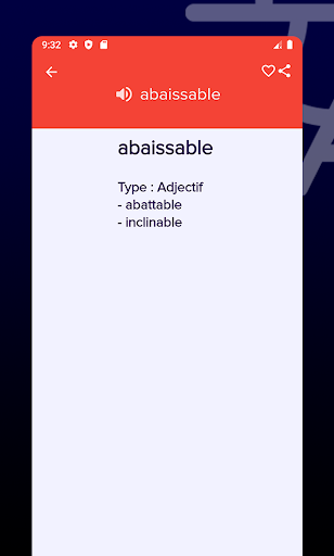 Dictionnaire Francais Synonyme Screen 3
