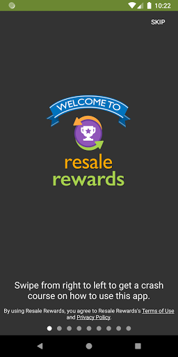 Android application Resale Rewards screenshort