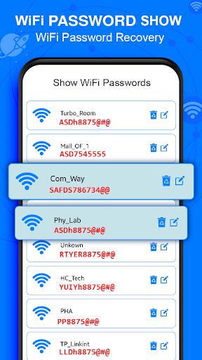 Android application Wifi Master Key Password Show screenshort
