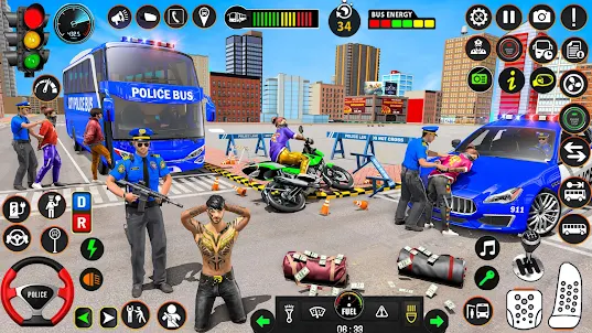 Police Bus Simulator Games