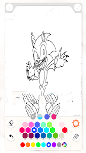 Scary Soniic.EXE Coloring Book