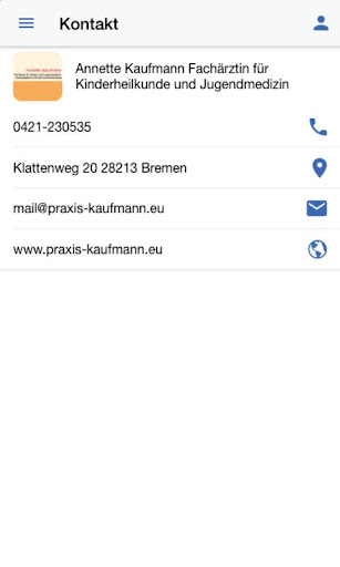 Kinderarzt Praxis A. Kaufmann Screen 3