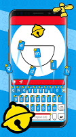 screenshot of Blue Fat Cat Keyboard Theme