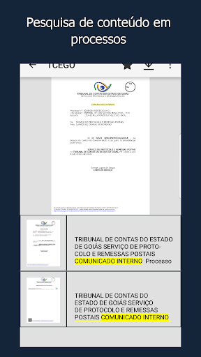 Android application eTCE-GO Vista Eletrônica screenshort
