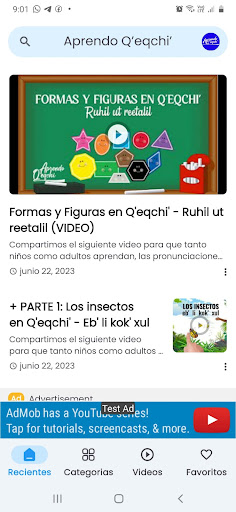 Android application Aprendo Qeqchi screenshort