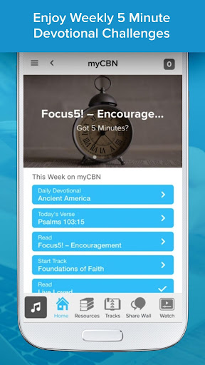 Screenshot of myCBN Prayer & Devotional App