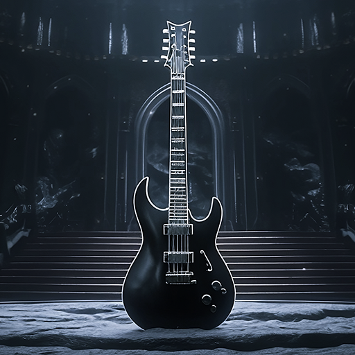 black electric guitar hd wallpaper