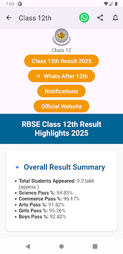 RBSE 10th, 12th परिणाम Updates