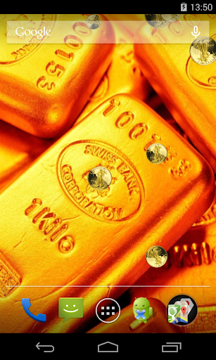 Gold Live Wallpaper Screen 2