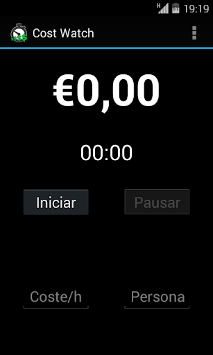 Android application Meeting Cost Watch screenshort