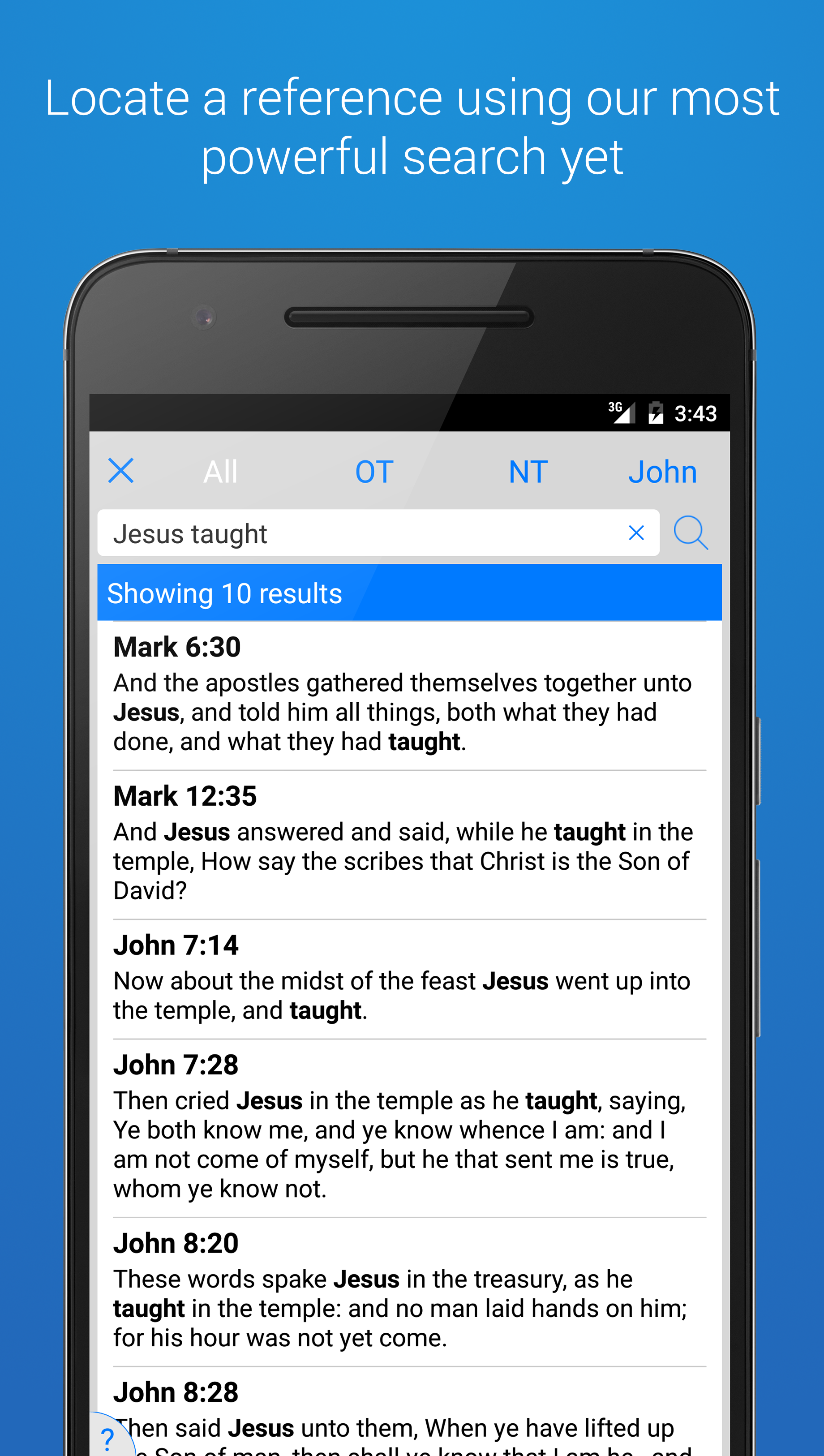 Android application Holy Bible King James + Audio screenshort