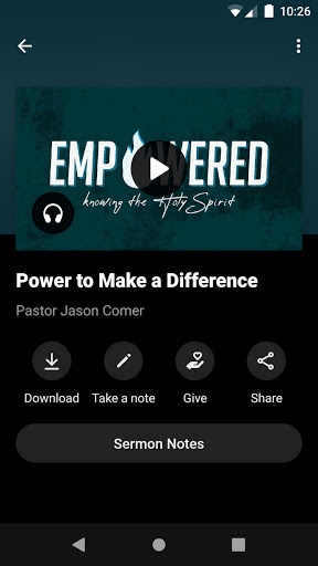Screenshot of My Centerpoint Church