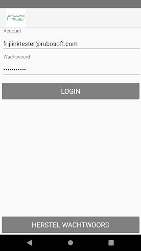 Android application Frijlink Klant screenshort