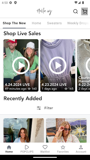 Android application Stella Ivy Boutique screenshort