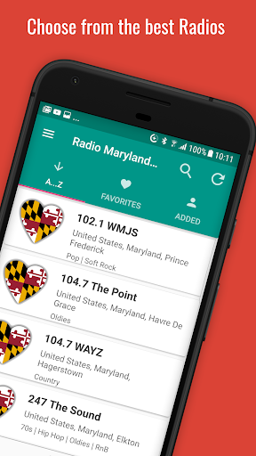 Android application Maryland Radio Stations screenshort