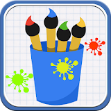 Painting and drawing for kids icon
