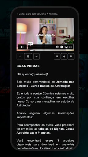 Cosmica Academy Screen 2