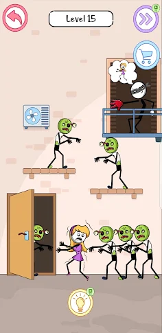 Thief Stickman Puzzle - Screenshot 1