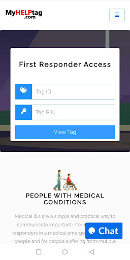 Android application Myhelptag screenshort