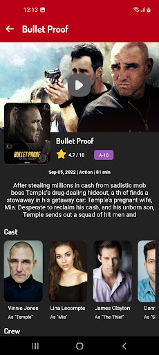 WatchList - Movie Times for JA Screen 3