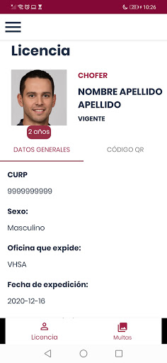 Licencia Tabasco Screen 3