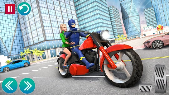 Superhero Bike Taxi Bike Games 3