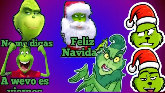 El Grinch Stickers - Navidad