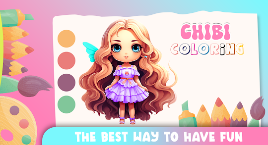 Chibi Doll Dress up Coloring