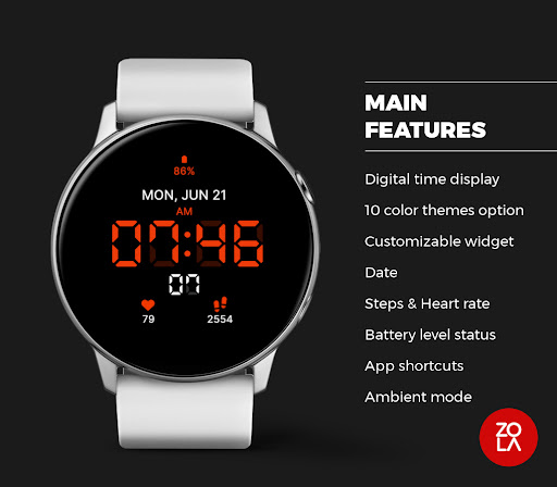 Digital LED Watch Face Screen 2