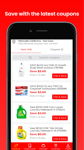 Android application Mercado-California screenshort