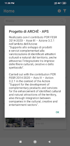 Android application Umbria Antica screenshort