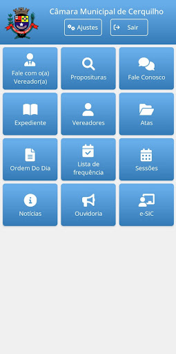 Android application Câmara Municipal de Cerquilho screenshort